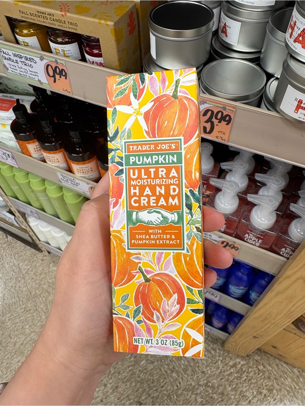 Limited edition for Fall: Trader Joe's Pumpkin Ultra Moisturizing Hand Cream